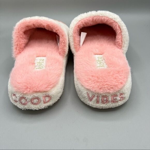 Kooba Good Vibes Sunrise Plush Slide On Slippers - Picture 3 of 6